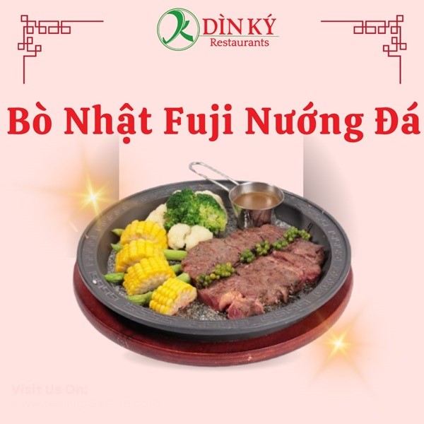 Bò Fuji nướng đá