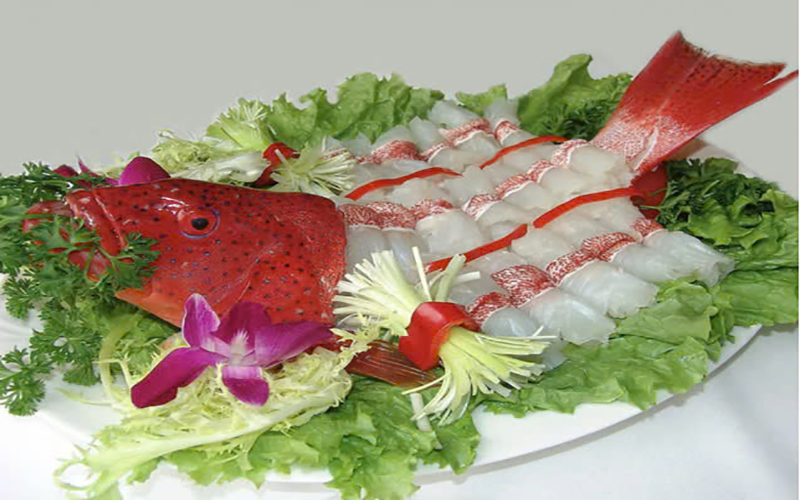 Cá mú sashimi